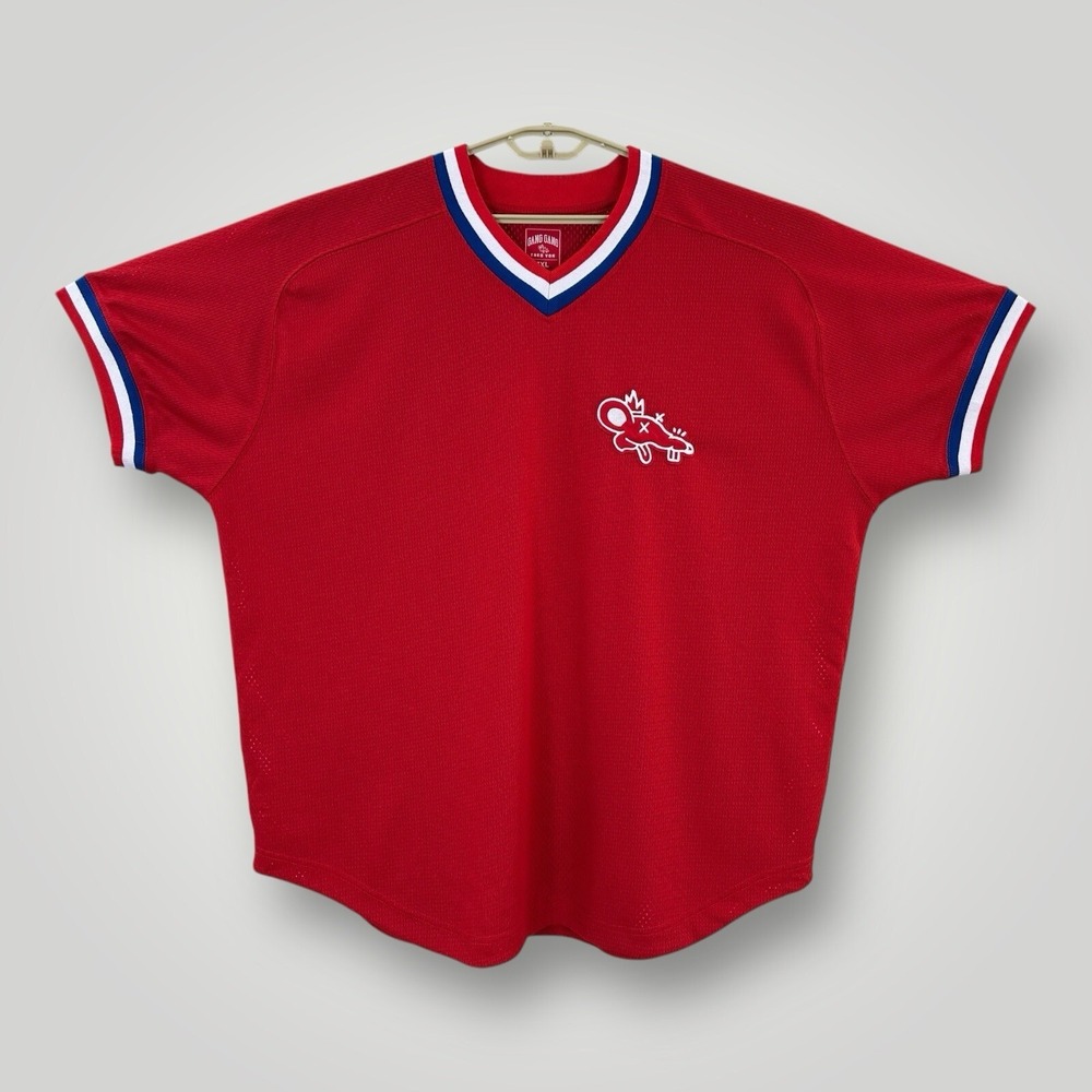 Official Theo Von Merch 2023 Return Of The Rat Tour Red Jersey Mens 3XL Short Sl